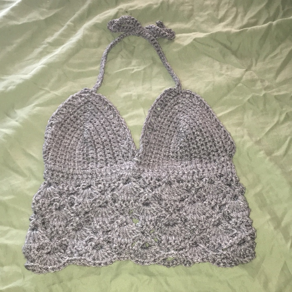 Handmade crocheted top